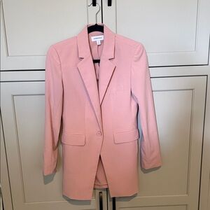 Women's Pink Tailored Blazer & Pants Set